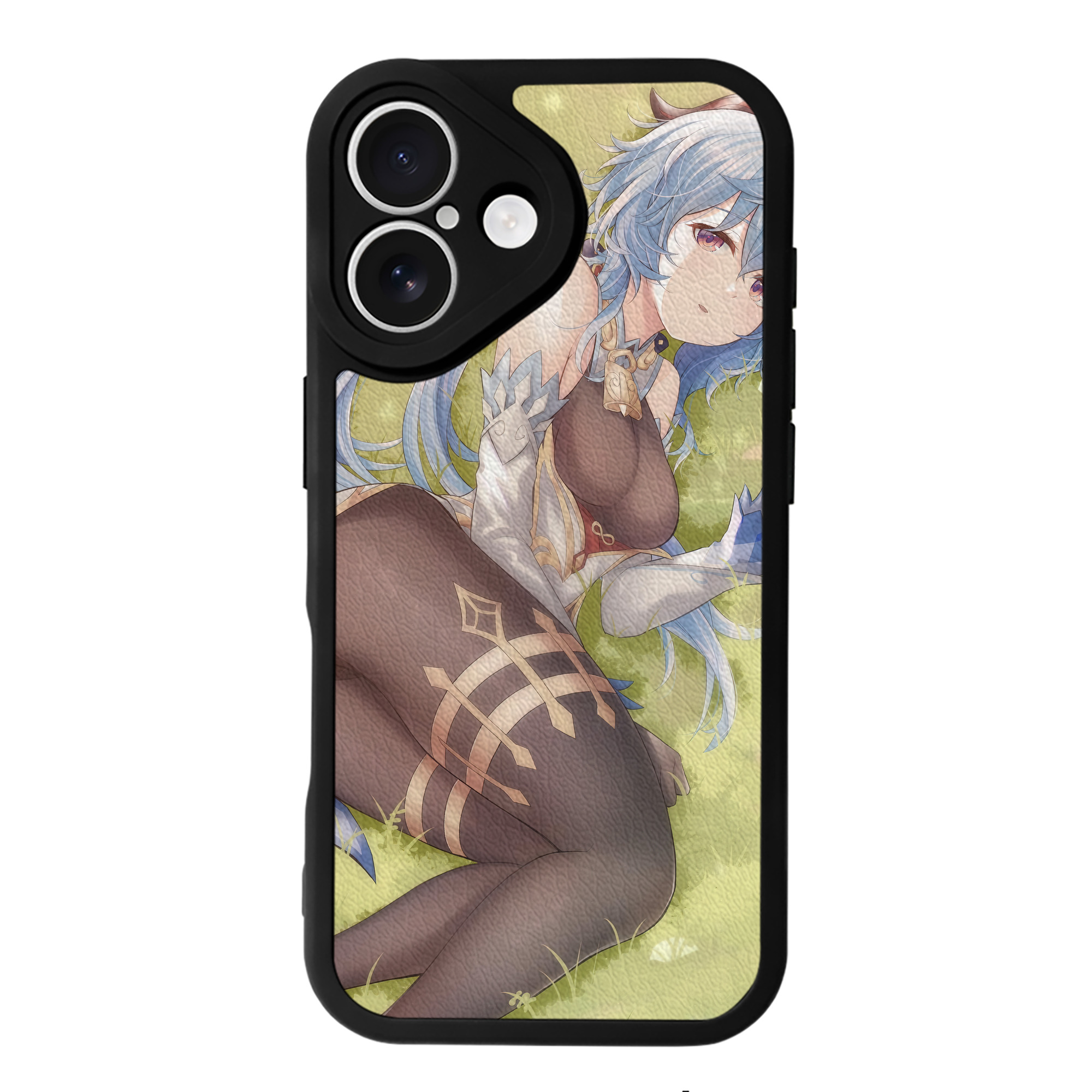 げんし神 genshin 【iPhone 16シリーズ対応】シリコンスマホケース（レザー調） 材質：シリコン